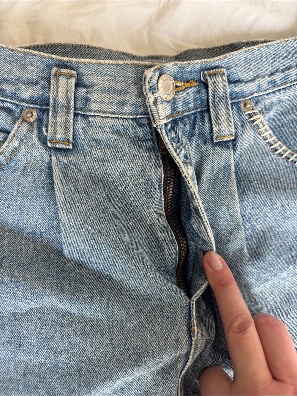 Vintage Esprit Jeans Denim Mini Skirt, size 26 - Picture 6 of 6